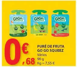 E.Leclerc PURÉ DE FRUTA GO GO SQUEEZ promoção
