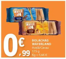 E.Leclerc BOLACHAS WAFERLAND promoção