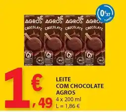 E.Leclerc LEITE COM CHOCOLATE AGROS promoção
