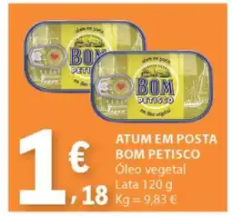 E.Leclerc ATUM EM POSTA BOM PETISCO promoção