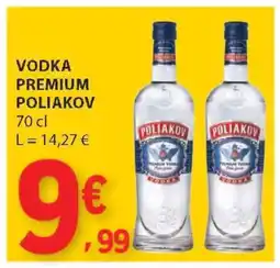 E.Leclerc VODKA PREMIUM POLIAKOV promoção