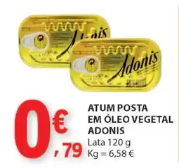E.Leclerc Atum Posta em Óleo Vegetal Adonis promoção