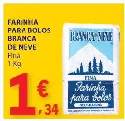 E.Leclerc FARINHA PARA BOLOS BRANCA DE NEVE promoção