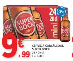 E.Leclerc CERVEJA COM ÁLCOOL Super Bock promoção