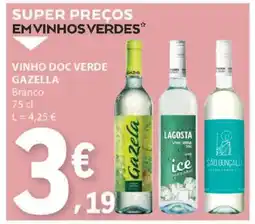 E.Leclerc Vinho DOC Verde Gazella promoção