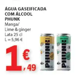 E.Leclerc Água Gaseificada com Álcool PHUNK promoção