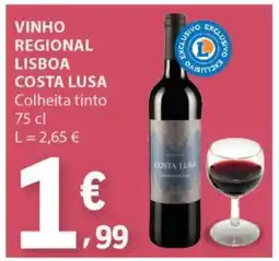 E.Leclerc VINHO REGIONAL LISBOA COSTA LUSA promoção
