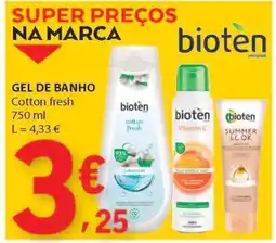 E.Leclerc Gel de Banho Cotton Fresh promoção