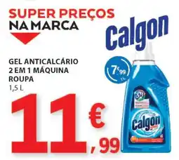 E.Leclerc Calgon Gel Anticalcário 2 em 1 Máquina Roupa promoção