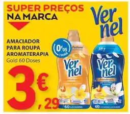 E.Leclerc Vernel Amaciador para Roupa Aromaterapia Gold 60 Doses promoção