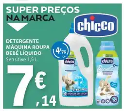 E.Leclerc DETERGENTE MÁQUINA ROUPA BEBÉ LÍQUIDO promoção