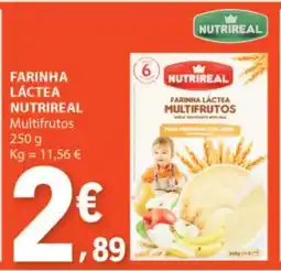 E.Leclerc Farinha Láctea NutriReal Multifrutos promoção