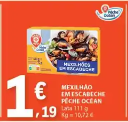 E.Leclerc Mexilhão em Escabeche Pêche Océan promoção