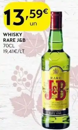 Spar Whisky rare j&b promoção