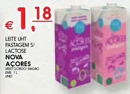 Meu Super Leite uht pastagem s/ lactose nova açores meio gordo/ magro promoção