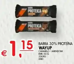 Meu Super Barra 30% proteina wayup caramelo / amendoim promoção