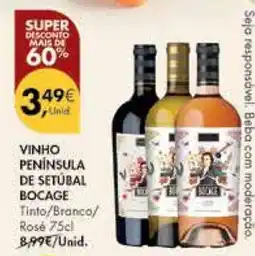 Pingo Doce Vinho Península de Setúbal Bocage promoção