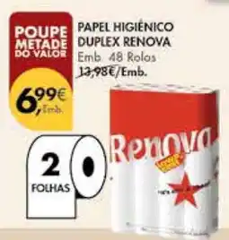 Pingo Doce Papel Higiénico Duplex Renova promoção