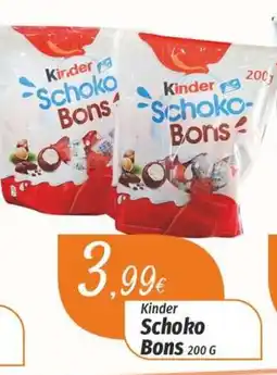 Miranda Supermercados Kinder Schoko Bons promoção