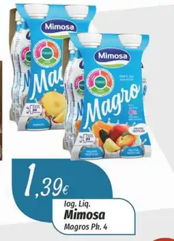 Miranda Supermercados log. Liq. Mimosa Magros Pk. 4 promoção