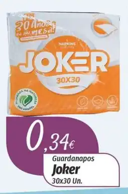 Miranda Supermercados Guardanapos Joker promoção