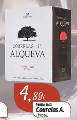 Miranda Supermercados Vinho Box Courelas A. Tinto promoção