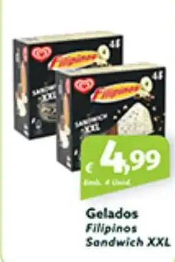 Roque Supermercados Gelados Filipinos Sandwich XXL promoção