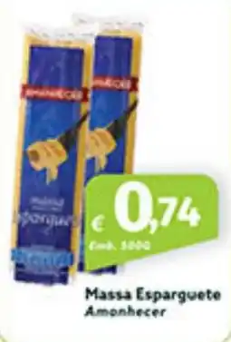 Roque Supermercados Massa Esparguete Amonhecer promoção