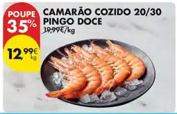 Pingo Doce Camarão Cozido 20/30 Pingo Doce promoção