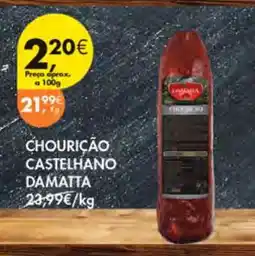 Pingo Doce CHOURIÇÃO CASTELHANO DAMATTA promoção