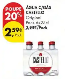 Pingo Doce Água c/gás Castello promoção
