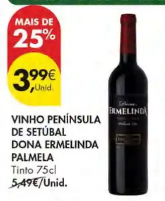 Pingo Doce Vinho Península de Setúbal Dona Ermelinda Palmela promoção