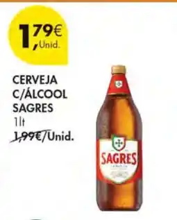 Pingo Doce CERVEJA C/ALCOOL SAGRES promoção