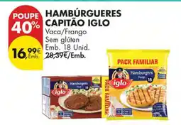 Pingo Doce Hambúrgueres Capitão Iglo promoção