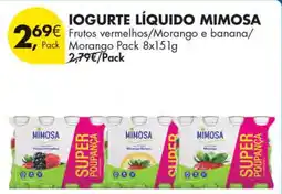 Pingo Doce Iogurte Líquido Mimosa promoção