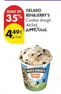 Pingo Doce Gelado Ben & Jerry's Cookie Dough 465ml promoção
