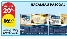 Pingo Doce BACALHAU PASCOAL LOMBOS promoção