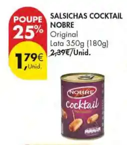 Pingo Doce Salsichas Cocktail Nobre promoção