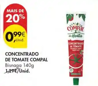 Pingo Doce Concentrado de Tomate Compal promoção