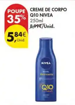 Pingo Doce CREME DE CORPO Q10 NIVEA promoção