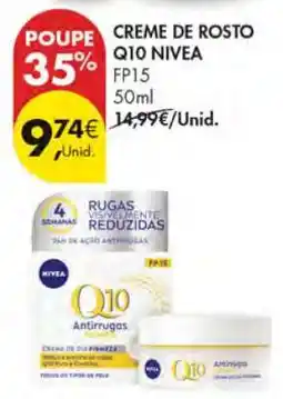 Pingo Doce CREME DE ROSTO Q10 NIVEA promoção