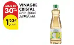 Pingo Doce VINAGRE CRISTAL Sidra 500ml promoção