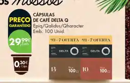 Pingo Doce Cápsulas de Café Delta Q promoção