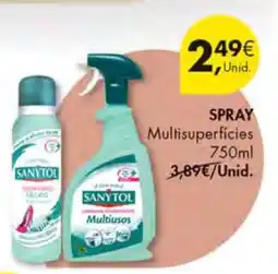 Pingo Doce SANYTOL Spray Multisuperficies 750ml promoção