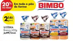 Pingo Doce Pão de Forma Bimbo promoção