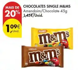 Pingo Doce CHOCOLATES SINGLE M&MS promoção
