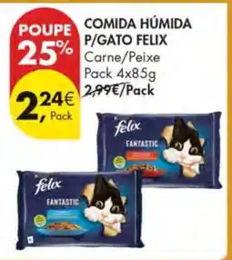 Pingo Doce Comida Húmida P/Gato Felix promoção