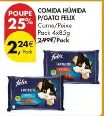 Pingo Doce Comida Húmida P/Gato Felix promoção