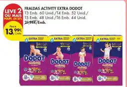 Pingo Doce FRALDAS ACTIVITY EXTRA Dodot promoção