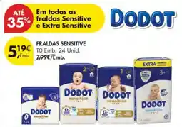 Pingo Doce FRALDAS SENSITIVE promoção
